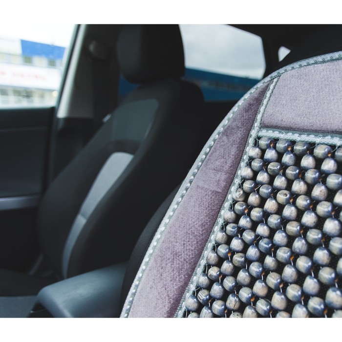 Накидка-массажер на сиденье Autovirazh AV-010023, серая