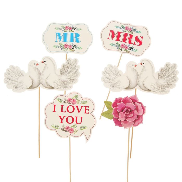 Набор фотобутафории "I Love You"