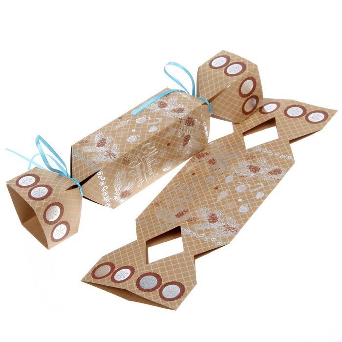 Складная коробка‒конфета «Еловые ветви», 11 х 5 х 5 см