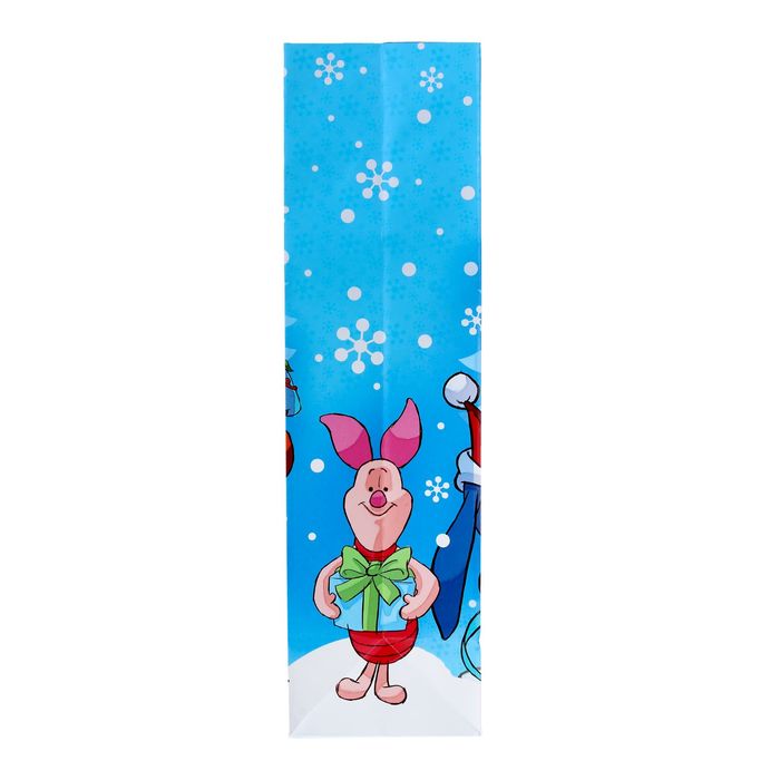 Пакет ламинат вертикальный "Сладкого Нового года!", Медвежонок Винни и его друзья, 31 х 40 х 11 см