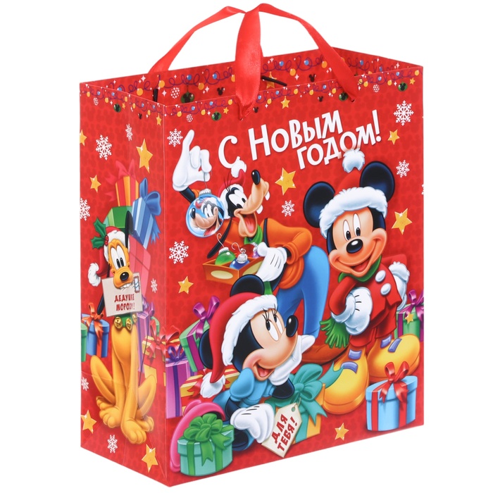 Пакет ламинат вертикальный "Для тебя", Микки Маус и друзья, 23 х 27 х 11,5 см