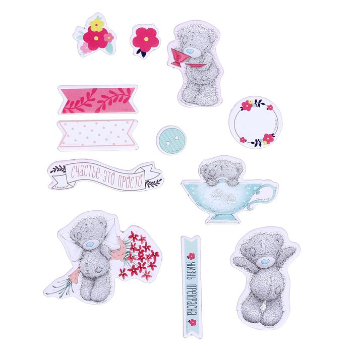 Me To You Чипборд для скрапбукинга "Счастье это просто", 11 х 16 см