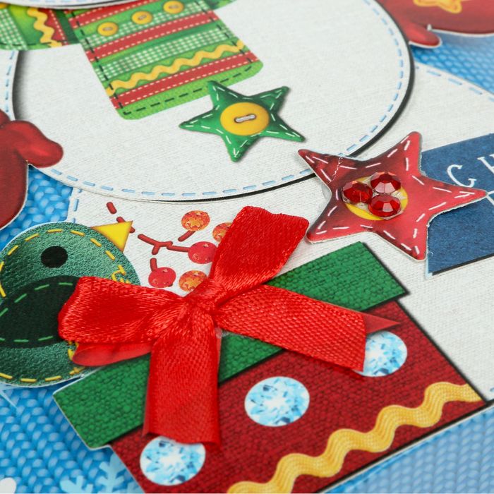 Коробка-подушка «Снеговик», 14 × 19 см набор для создания