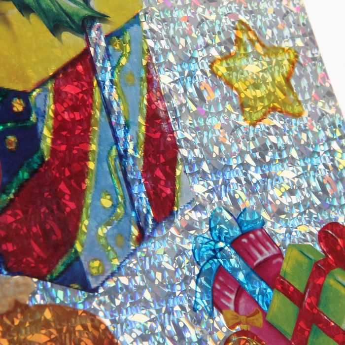 Интерьерная наклейка‒голография «Счастья и удачи!», 21 x29,7 см