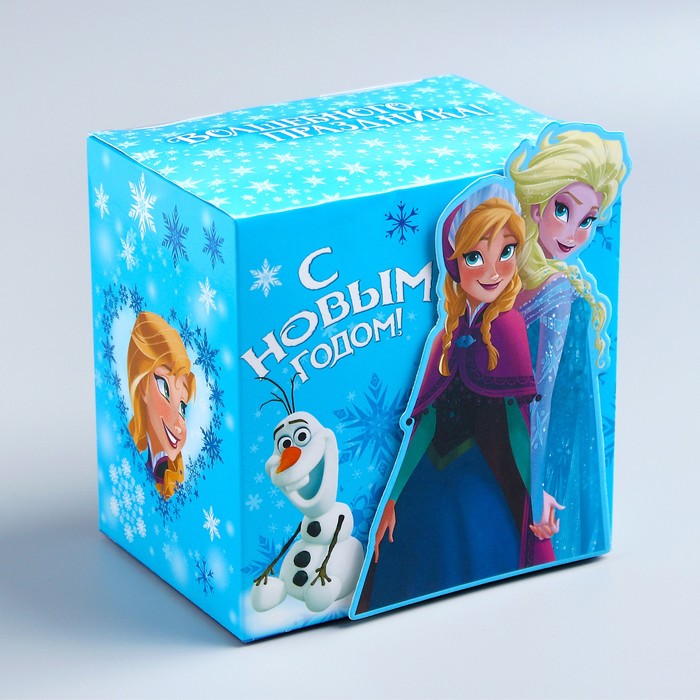 Коробка складная "Волшебного праздника", Холодное сердце, 11 х11 х 8 см