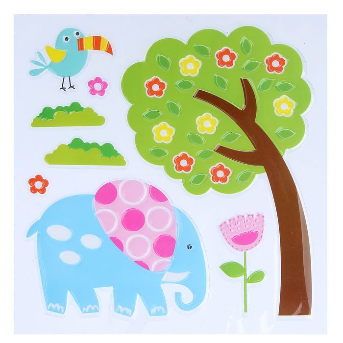 Наклейка "Прогулка по парку" МИКС