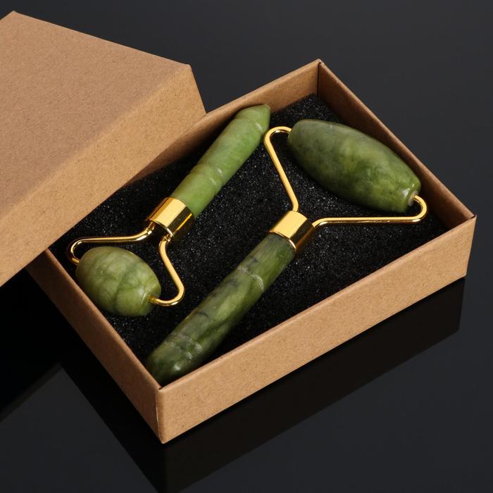 Набор массажеров гладких, 2 шт., нефрит, без упаковки