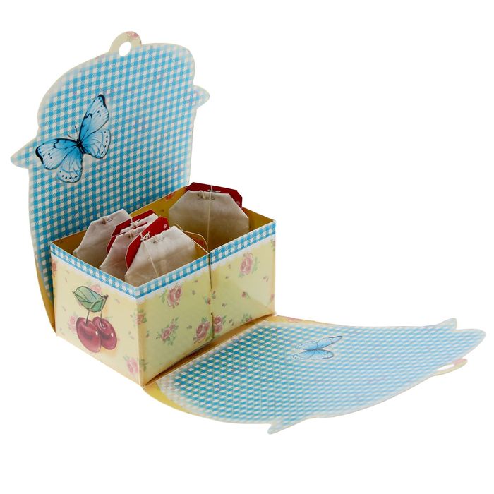 Домик для чайных пакетиков без европодвеса "Необычайной радости", 20,7 х 35,4 см