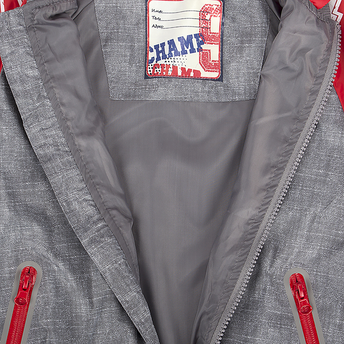 Ветровка для мальчика, возраст 4 года, цвет серый