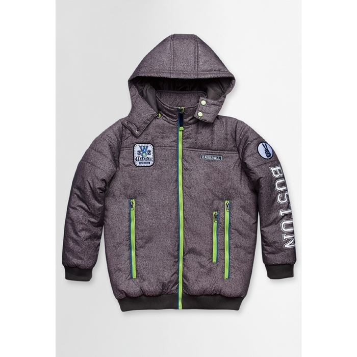 Куртка для мальчика, возраст 11 лет, цвет серый