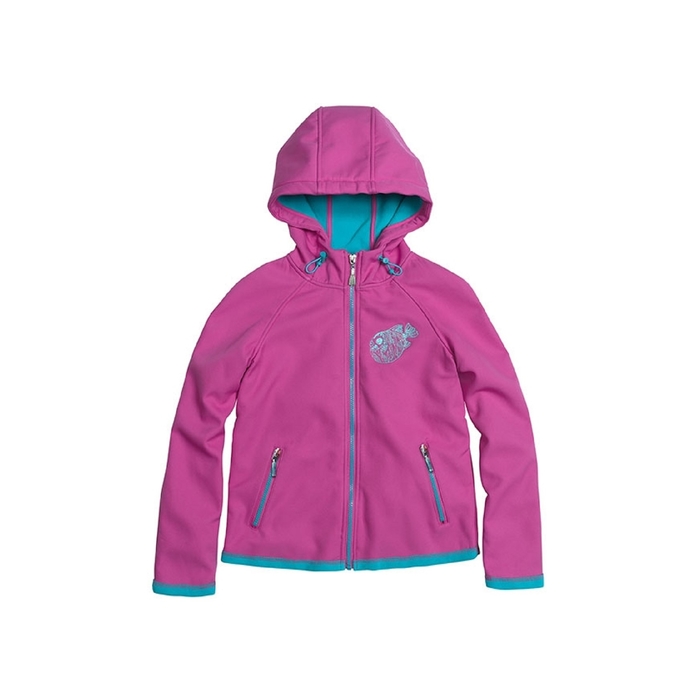 Ветровка для девочки, возраст 14 лет, цвет розовый