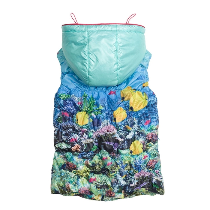 Жилет для девочки, возраст 13 лет, принт морской