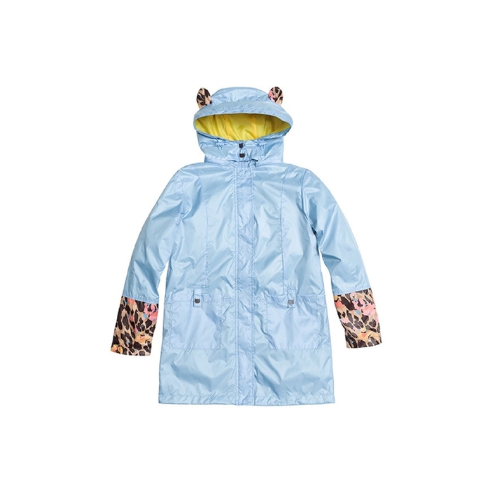 Плащ для девочки, возраст 9 лет, цвет голубой