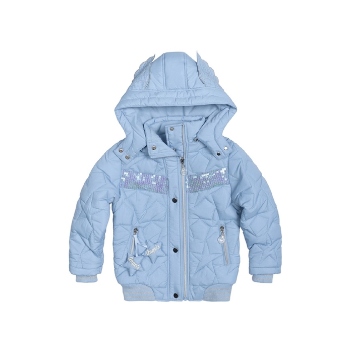 Куртка для девочки, возраст 5 лет, цвет голубой