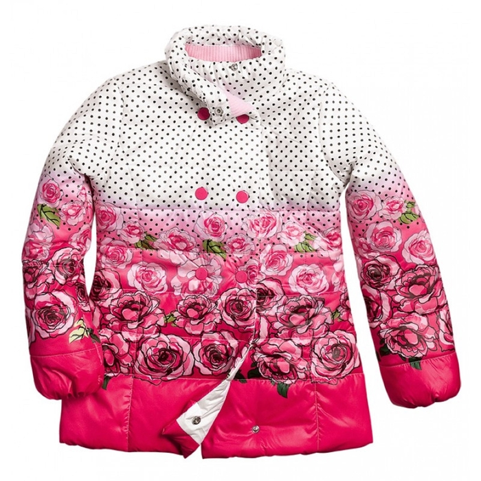 Куртка для девочки, возраст 8 лет, цвет красный