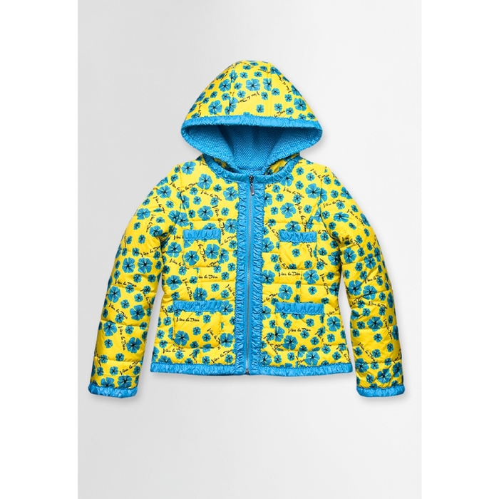 Куртка для девочки, возраст 10 лет, цвет жёлтый