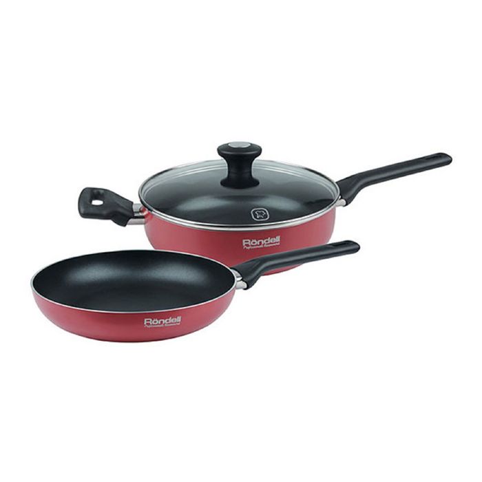 Набор посуды Koralle Rondell: сковорода d=24 см, сотейник d=24 см