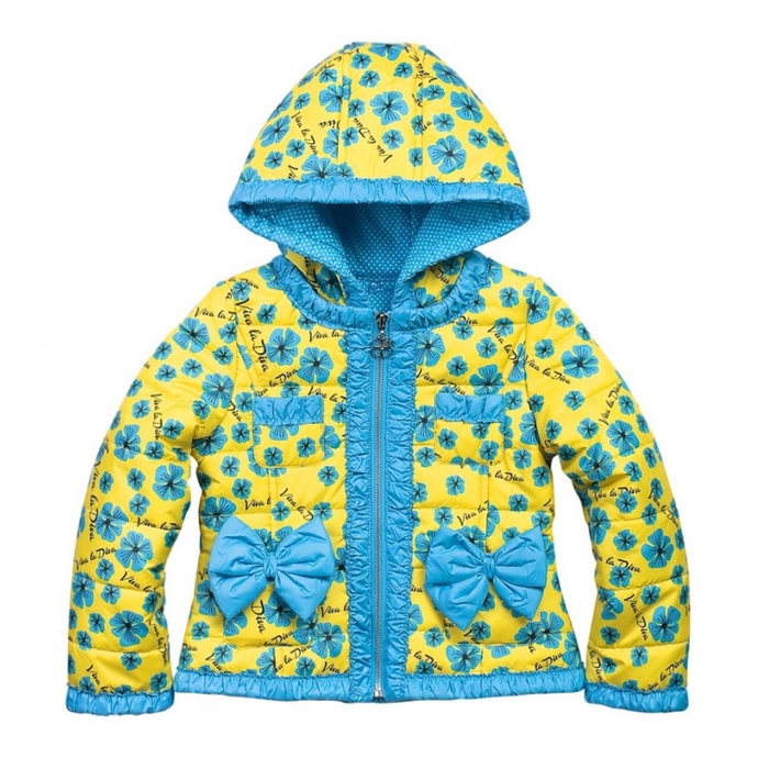 Куртка для девочки, возраст 5 лет, цвет жёлтый