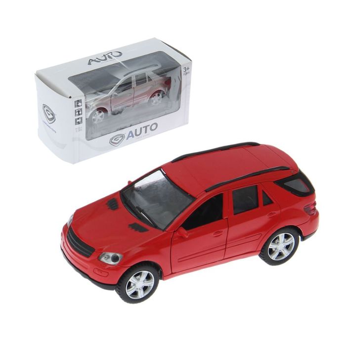 Машина металлическая "Внедорожник", инерционная, световые и звуковые эффекты, цвета МИКС