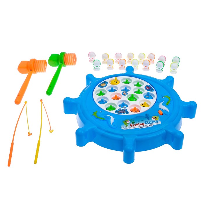 Рыбалка-стучалка 2 в 1 "Штурвал", звуковые эффекты