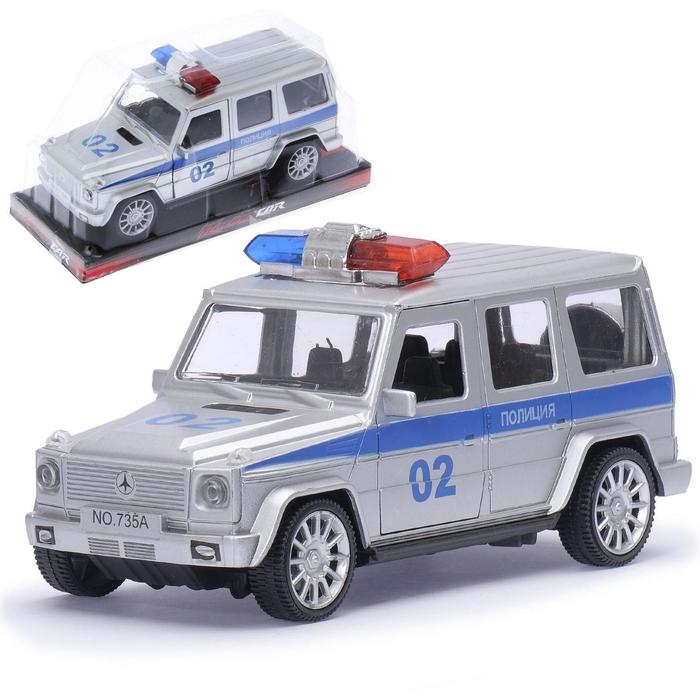 Машина инерционная «Полицейский Гелендваген» машины bondibon инерционная машина полицейский фургон с носилками 1 16