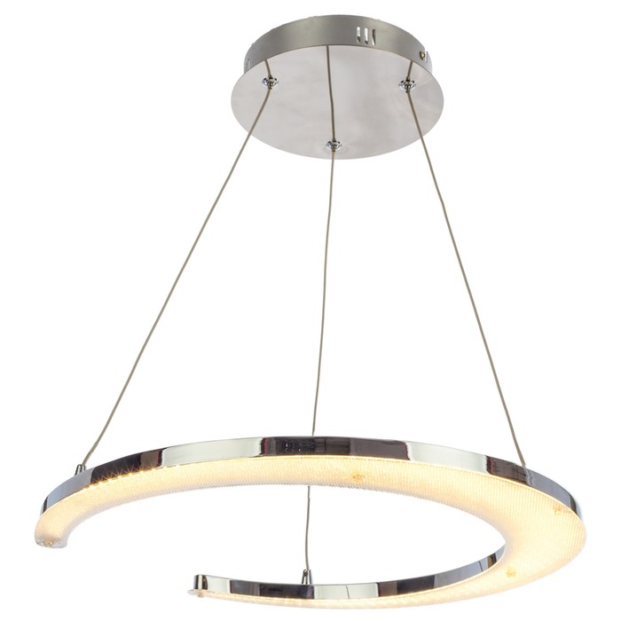 Люстра подвес "Абелия" 1 лампа 30W основание хром 42х42х120 см