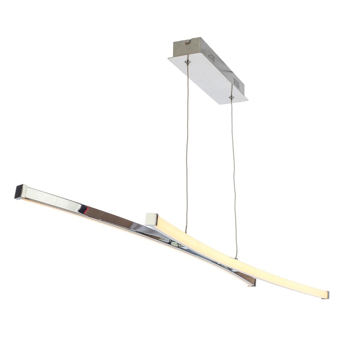 Люстра светодиодная "Александри" 2 лампы 23W основание хром 100х14,5х120 см