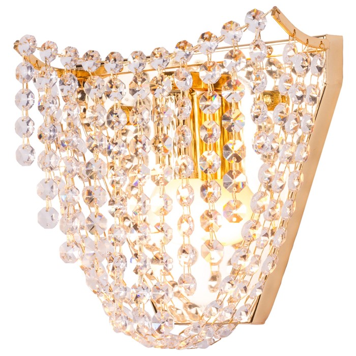 Бра "Свечение" 1х40W Е14 золото 20х10х21 см