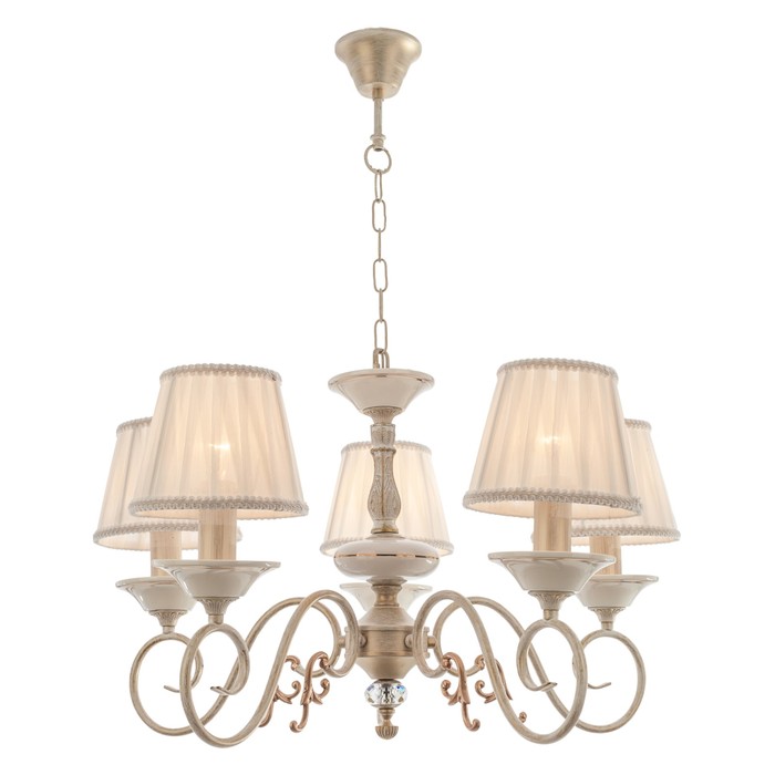 Люстра классика "Вильгельм" 5 ламп 60W Е14 основание золото