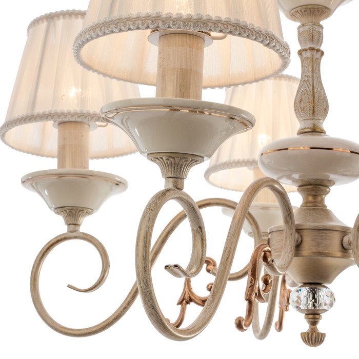 Люстра классика "Вильгельм" 5 ламп 60W Е14 основание золото