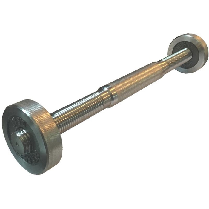 Штанга 100кг, гриф L=1,75м, посад. D=25,5мм, замок-гайка + 2 грифа д/гантелей l=400мм