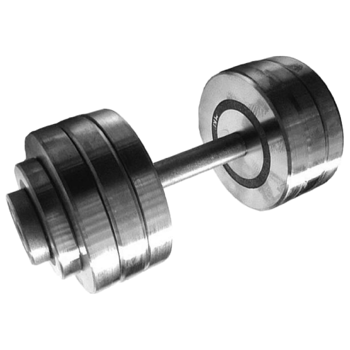 Гантель разборная 25 кг, хромированная сталь