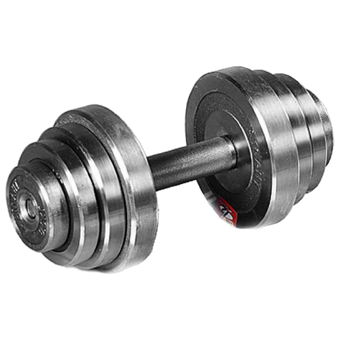 Гантель разборная 26 кг, хромированная сталь