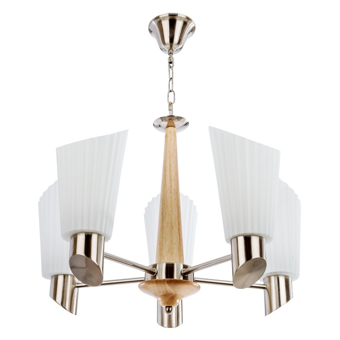 Люстра модерн "Сидней" 5 ламп, 40W Е27, основание серебро