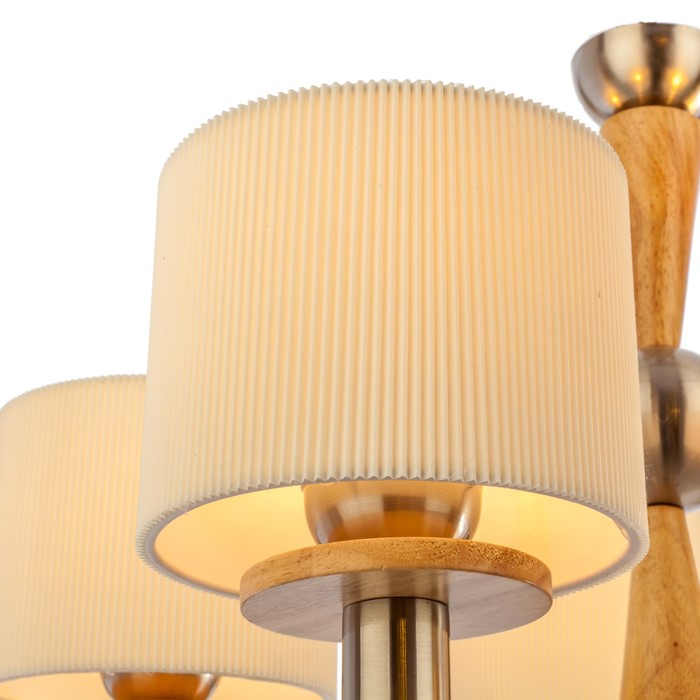 Люстра модерн "Лоретт" 5 ламп 40W Е27 основание серебро 60х60х125 см