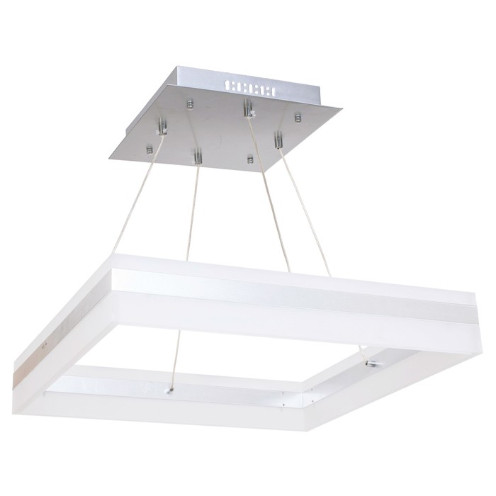 Люстра подвес "Матрица" 2х72W основание белое плафон белый 55х55х100 см
