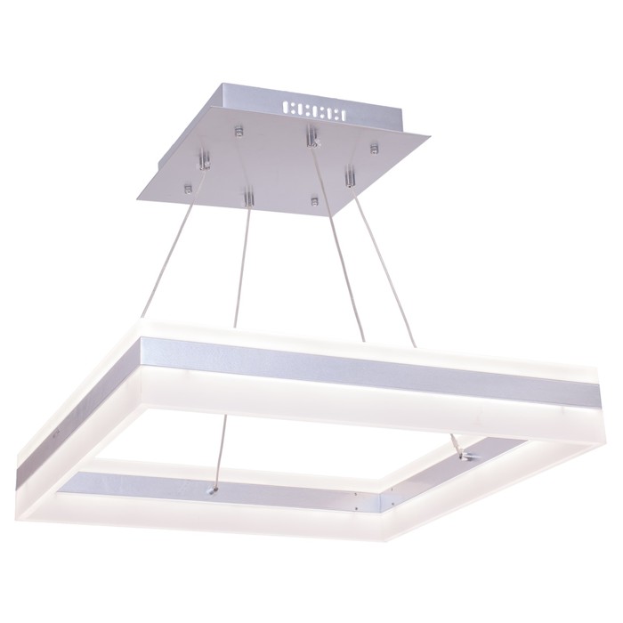 Люстра подвес "Матрица" 2х72W основание белое плафон белый 55х55х100 см