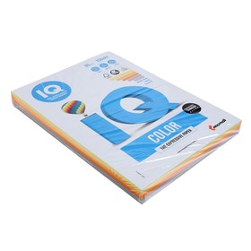 

Бумага цветная А4 250 л, IQ COLOR Trend Mix 80 г/м2, 5 цветов по 50 л