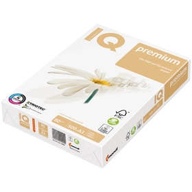 

Бумага А3 500 л, IQ Premium, 80 г/м2, белизна 169% CIE, класс А+