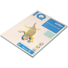 

Бумага цветная А4 100 л, IQ COLOR Pale, 80 г/м2, голубой, MB30