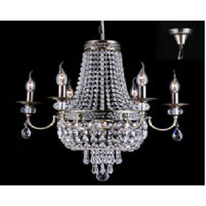 Люстра хрусталь "Герцог" 9 ламп 40W Е14 основание античная бронза