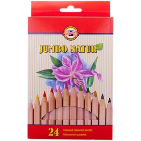 

Карандаши утолщённые Jumbo Natur, 24 цвета
