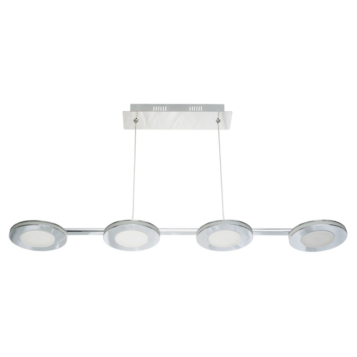 Люстра светодиодная "Силайн" 4 лампы 26W основание хром 83х14х120 см