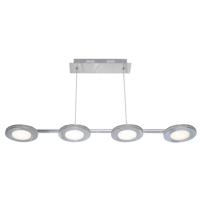 Люстра светодиодная "Силайн" 4 лампы 26W основание хром 83х14х120 см