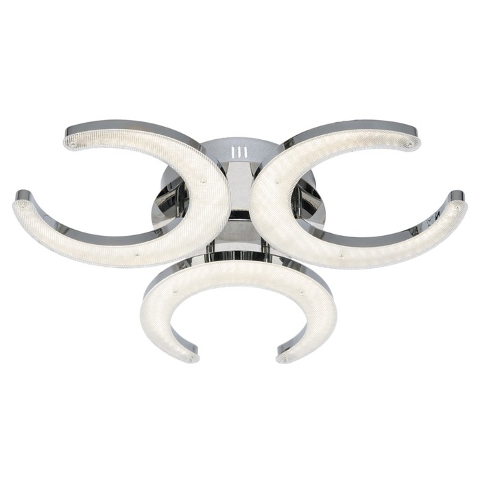 Люстра светодиодная "Абелия" 3 лампы 30W основание хром 45х45х70 см