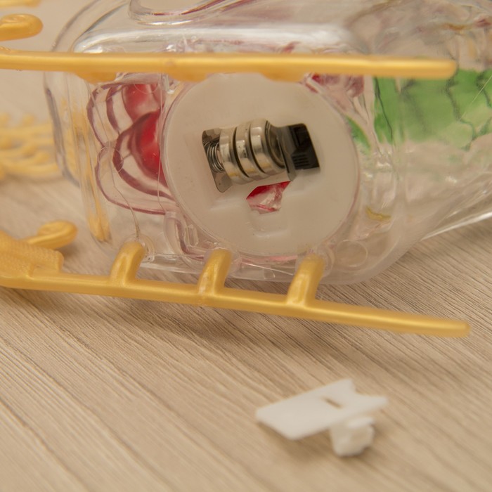 Игрушка световая "Дед мороз и сани" (батарейки в комплекте) 1 LED, RGB