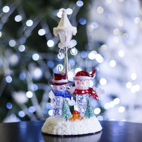 

Игрушка световая "Фонарь и два снеговика" (батарейки не в комплекте) 4 LED