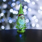 Игрушка световая "Ёлочка Дед мороз" (батарейки в комплекте) 14 см, 1 LED, RGB, ЗЕЛЕНАЯ