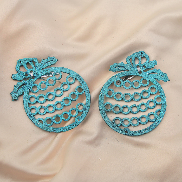 Ёлочные игрушки "Синие шары" (набор 2 шт.)