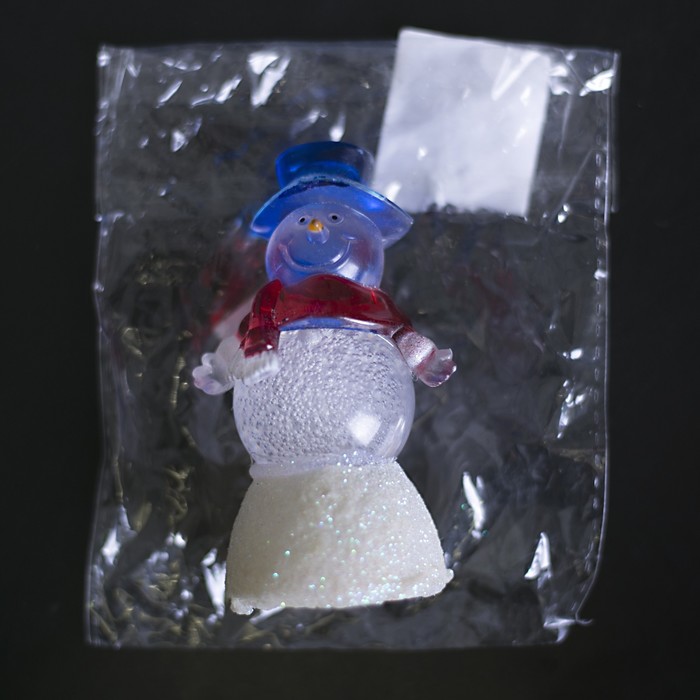 Игрушка световая "Снеговик добряк" (батарейки в комплекте) 1 LED, RGB